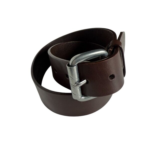 DKNY Jeans Genuine Leather Belt Women\'s Small Minimalist Utility Classic Brown main image 8